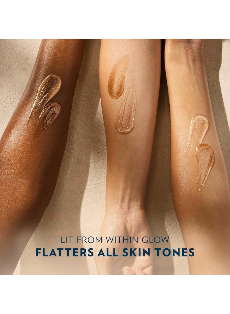 Vaseline Glazed & Glisten Sunlit Glow Body Gel Oil 200ml | Vanilla Cocoa Shimmer | With Ultra-Hydrating Lipids & 100% Pure Cocoa Butter - Image 4